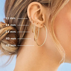 Niata 18K Gold Earrings - 14MM