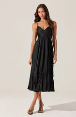 Maeve Pleated Midi Dress