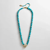 Positive View Semi-Precious Evil Eye Necklace - Turquoise