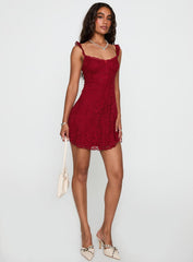 Beacall Mini Dress Red