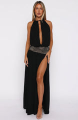 Never On Read Maxi Dress Black