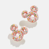 Mickey Mouse Disney Pink Donut Stud Earrings - Disney Pink Donut Earring