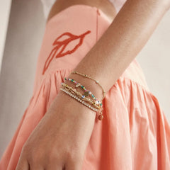 Rowan Semi-Precious Layered Bracelet - St. Tropez