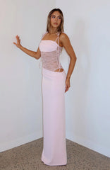 Compliment Me Maxi Dress Baby Pink