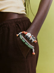Knotty Initial Custom Bracelet - Vivid Multi Double Letters