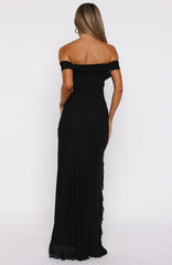 Icon In Motion Strapless Maxi Dress Black