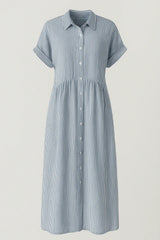 Ladies' Elegant Midi Dress With Pockets