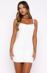 Chic Mornings Mini Dress Off White