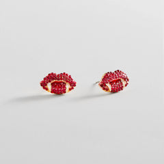 Love At First Bite Stud Earrings - Vampire Lips