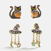 Little Spellcaster Kids' Clip-On Halloween Earring Set - Multi