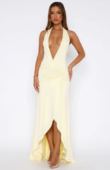 Grande Dame Maxi Dress Lemon