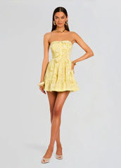 Fiza Strapless Short Dress