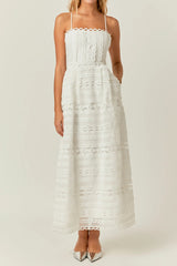 Combination Lace Maxi Dress