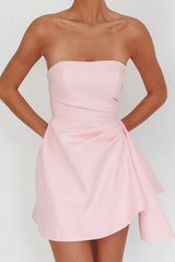 Minnesota Strapless Mini Dress Pink
