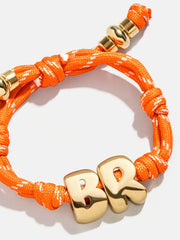 Knotty Initial Custom Bracelet - Tangerine Double Letters