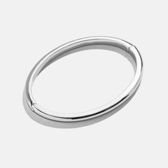Nadia Classic Hinge Bangle - Classic Thin Silver