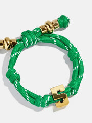 Knotty Varsity Number Custom Bracelet - Bright Green Single Digit