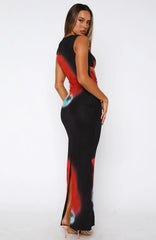 Scared To Start Maxi Dress Fire Lily
