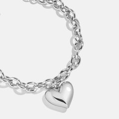 Millie Bubble Heart Bracelet - Silver
