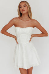 Savanna Corset Bodice Mini Dress Ivory