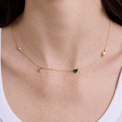 Michigan State University Spaced Charm Necklace - Michigan State University