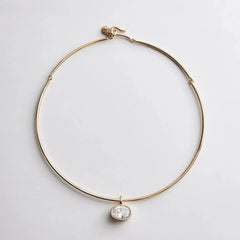 Lexi Crystal Collar Necklace - Gold
