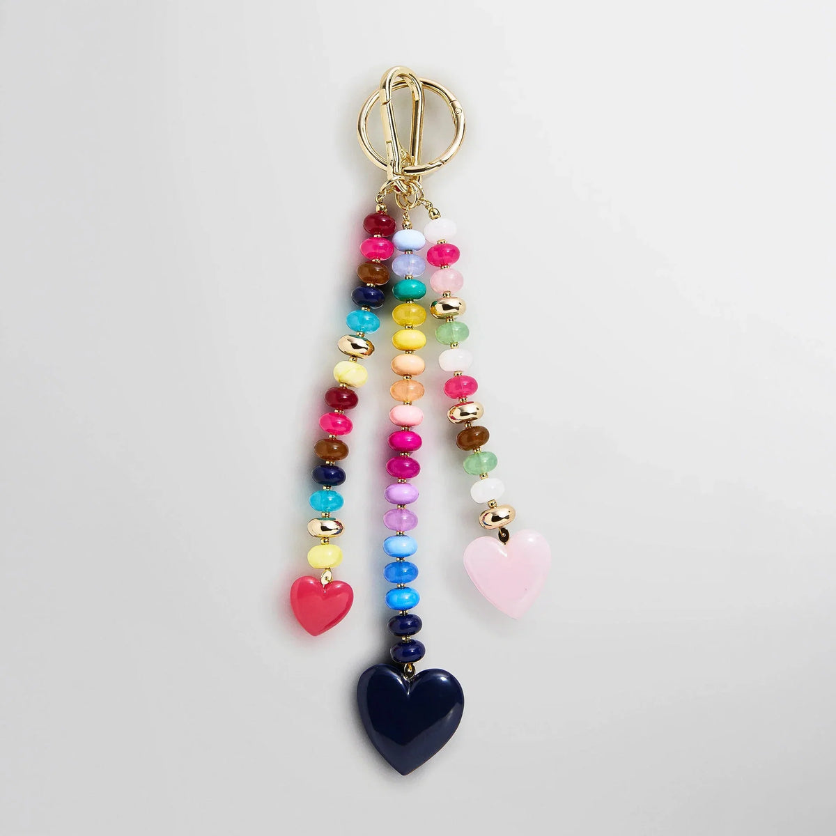 Love Always Heart Bag Charm - Multi