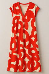 Chic Women'S V-Neck Maxi Dress With An Elegant Silhouette