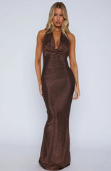 Hide Your Flaws Maxi Dress Bronze