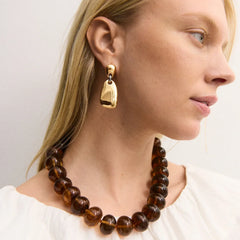 Maude Statement Earrings - Gold