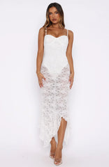 Darling Girl Midi Dress White