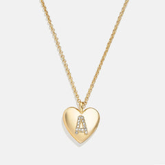 Little Love Kids' Initial Heart Necklace - Gold