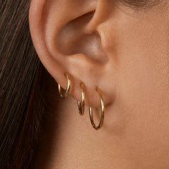 Verbena 18K Gold Earrings - 12MM