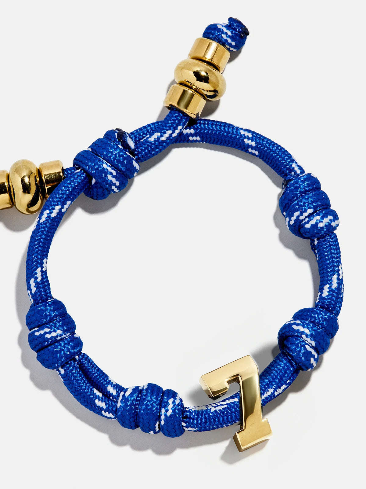 Knotty Varsity Number Custom Bracelet - Cobalt Single Digit